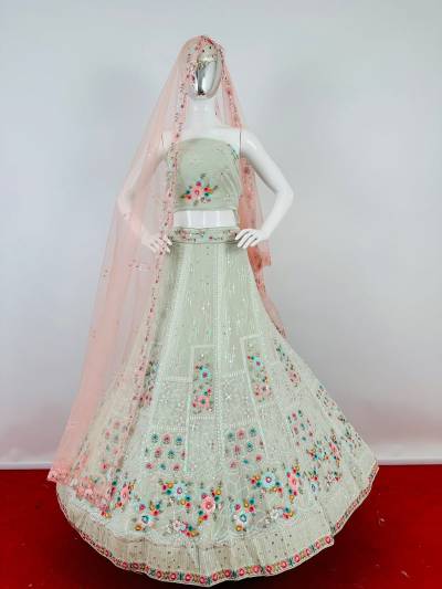 SIMRAN BY SAGAR IMPEX GEORGETTE LEHENGA CHOLI WHOLESALER IN INDIA